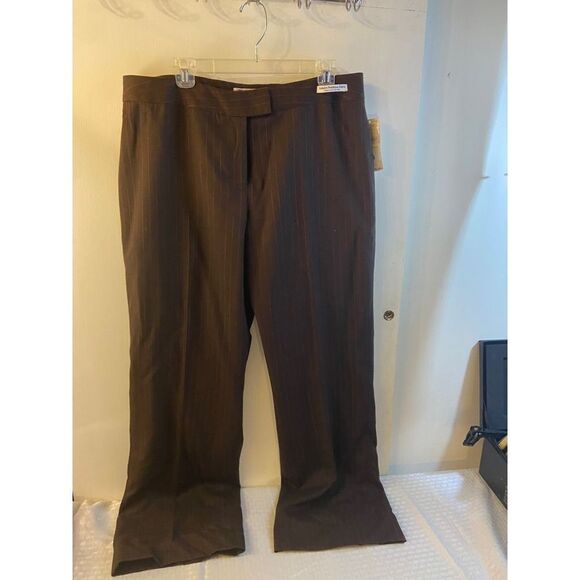 New Pendleton virgin wool pants size 16 stripes defect - Picture 1 of 12
